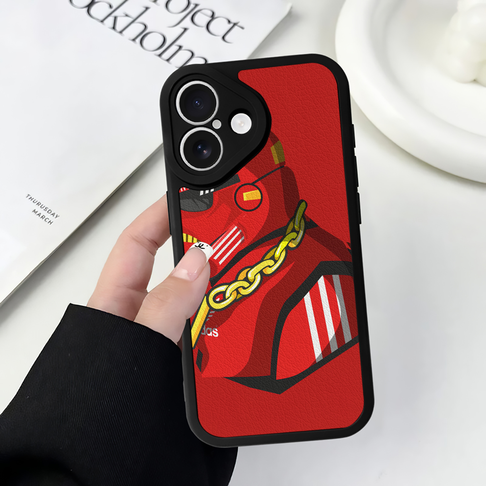 （画像用） スター・ウォーズ Star Wars 【iPhone 16シリーズ対応】シリコンスマホケース（レザー調） 材質：シリコン